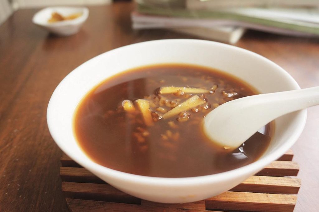 Ginger moxa porridge
